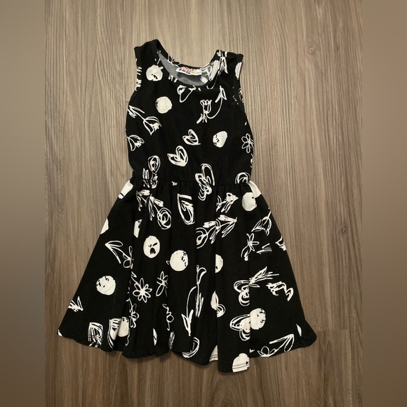 Dot Dot Smile Black and White Doodles Toddler Girls Dress size 2T - Picture 1 of 4
